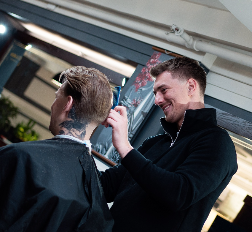 Barber work by Rob Sayell at Metro Man Cork